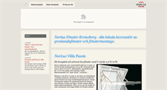 Desktop Screenshot of kronoberg.norluxfonster.se