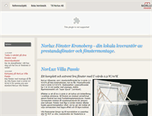 Tablet Screenshot of kronoberg.norluxfonster.se